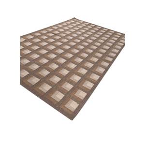 Classic Beige <b>Brown</b> <b>Wool</b> Rugs Geometric Handmade Flat Weaves for Bedroom Hallway Rectangle 4m Rectangular ADWL-13024 Rug - Product Image 2