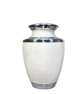 Urne funéraire humaine compagnon extra large blanche Urne double personnalisée pour deux adultes (blanc) - Product Image 1