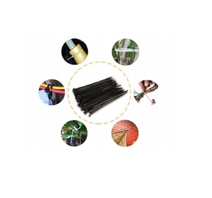 Gran oferta, bridas para cables de nailon blanco, cremallera con anillo, bridas para cables de plástico multifuncionales autoblocantes de 4mm, 110mm de longitud, libre de halógenos - Product Image 6