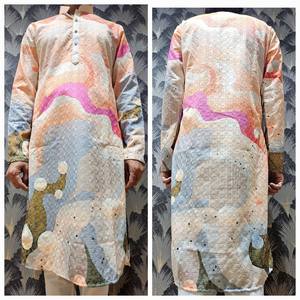 Kurta ดั้งเดิมที่มีการพิมพ์ด้วยงานปักโดย fabzone ขายส่งผู้ส่งออก - Product Image 2