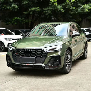 Runde fibra de carbono para Audi Q5 Q5L <span class=keywords><strong>Sportback</strong></span> 2021-2023, Kit de carrocería de estilo AT mejorado, alerón difusor trasero de labio delantero negro brillante - Product Image 3