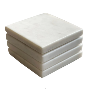 Posavasos blanco de mármol con estilo, diseño de piedra brillante para fiesta de boda o mesa de comedor, precio bajo, almohadilla o alfombrilla más demandada - Product Image 1