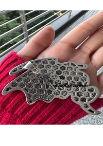 จี้ห้อยคอรูปมังกรการ์ตูนแบบฮิปฮอปสั่งทำพิเศษ ประดับเพชรโมอิสซาไนต์ระยิบระยับ งานจิวเวลรี่ชั้นดี - Product Image 5