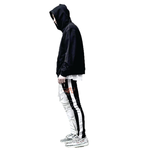 Pantalon décontracté pour homme IMPEX de haute qualité avec logo personnalisé imprimé, en coton écologique, design multi-couleurs avec surpiqûres, pantalon de survêtement à lacets - Product Image 4