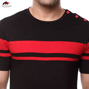 T-shirts décontractés pour hommes de haute qualité Polyester/coton couleurs unies taille plus caractéristique de sonnerie réglable - Product Image 5