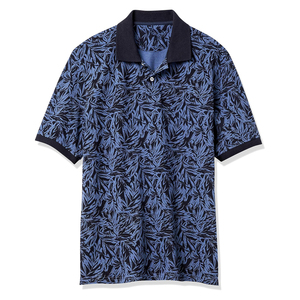 Polo de golf pour homme en coton 100% haute qualité, impression intégrale par sublimation, coupe ajustée, manches courtes, fabricant. - Product Image 1