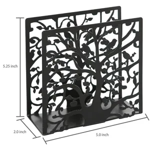 Best Selling Customized Size Napkin Holder Finest Quality Wooden Base with <b>Metal</b> Stocked <b>for</b> Weddings From Wholesale Suppliers - Product Image 4