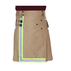 Kilt en tartan de tourbe des Hébrides de 8 mètres 16oz laine acrylique Logo personnalisé Kilt réglable de style écossais Style gothique - Product Image 6