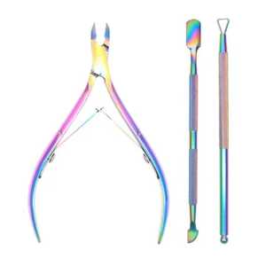Professional Pedicure Manicure Tools High Quality Stainless Steel Cuticle Nipper Pusher Clipper <b>Cutter</b> <b>Nail</b> Finger Care Baby - Product Image 2