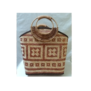 กระเป๋าหญ้าทะเลพร้อมที่จับจากเวียดนาม - Product Image 2