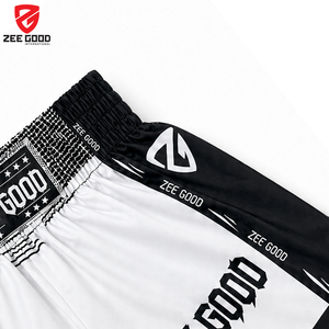 กางเกงมวยไทย MMA สำหรับฝึกซ้อม ยูนิเซ็กซ์  โลโก้ด้านหน้า ผ้าโพลีเอสเตอร์ 100% 180 กรัม ระบายอากาศได้ดี  ชุดฝึกศิลปะการต่อสู้แบบดิจิทัล - Product Image 6