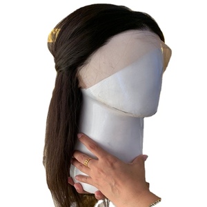 Peluca de encaje completo sin pegamento alineada con cutícula virgen India Cabello humano crudo de grado Remy - Product Image 1