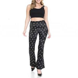 กางเกงขาบานของผู้หญิงกางเกงขาบานพิมพ์ลายดอกไม้มีสไตล์พรีเมี่ยมของ2025ขายส่ง - Product Image 4