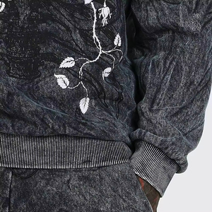 Jogger chándal sudadera 2 piezas hombres conjuntos de ropa desgaste chándal algodón Jogging chándal hombres correr deporte - Product Image 6