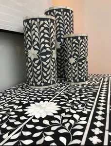 Chất Lượng Tốt Nhất 100% Tinh Khiết Xương Inlay Hoa Cổng Handmade Trang Trí Nội Thất Bộ Đồ Ăn Cho Giáng Sinh Và Ngày Của Mẹ - Product Image 5