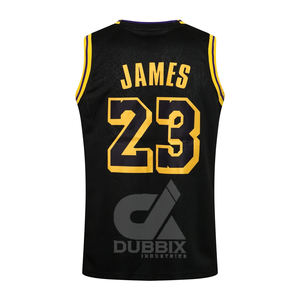 Maillot de basket-ball pour hommes, uniforme, veste, pas cher, violet, saison estivale 2024 # 23 100% polyester, impression personnalisée, respirant, motif 3D - Product Image 5