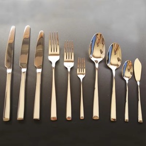 Ensemble de couverts incroyables avec couteau à dîner, fourchette et cuillère Ensembles de couverts modernes pour hôtels et restaurants pour événements de mariage - Product Image 4