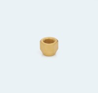 Écrou hexagonal femelle SAE 1/4 po en laiton forgé, 1500 PSI, pour l'étanchéité des conduites de gaz de réfrigération CVC, filetage UNF 45°