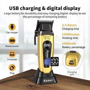 Kits de coupe de cheveux sans fil professionnels pour hommes, lames réglables, tondeuses à barbe, alimentation USB, comprend un tondeuse à barbe - Product Image 4