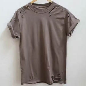 เสื้อยืดระบายอากาศแนววินเทจของผู้ชายผ้าฝ้าย100% ฟอกสีลาย2025ฤดูร้อนกำหนดได้เอง - Product Image 2