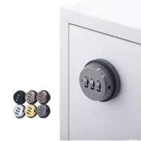 Serrure de meuble sans clé pour villa avec déverrouillage par mot de passe pour tiroirs et armoires à ouverture simple/double, en alliage de zinc, design moderne