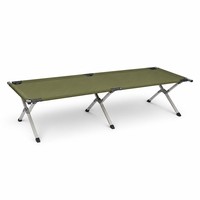 Lit pliant tactique à cadre renforcé de style militaire