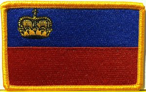 Parche bordado con bandera de Liechtenstein, aplique con emblema nacional para planchar, parche bordado con bandera de Liechtenstein - Product Image 3