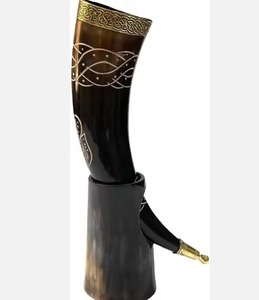 Fascinating Price New Type <b>Ceramic</b> Glass Coffee Mug Drinking Horn Viking Reusable Modern Design - Product Image 1