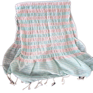 Collection de châles et foulards traditionnels Écharpe élastique en coton et viscose à la mode - Product Image 2