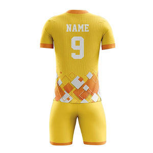 Vêtements de sport, uniformes de football personnalisés les plus vendus, unisexes, prix d'usine, logo personnalisé, uniforme de football 100% polyester respirant - Product Image 4