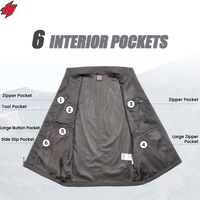 Gilet Softshell Homme Imperméable Coupe-Vent pour Randonnée Pêche Sports de Plein Air Gilet Thermique Polaire Homme Veste Coupe-Vent