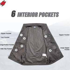 Automne et hiver Sports Slim chaud gilet veste décontractée avec tissu en toile détachable Logo personnalisé broderie nouveau Design de mode - Product Image 2