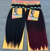 Cheveux à tresser Ez Braiding Hair 52 pouces pré-étirés, texture Afro Yaki lisse, cheveux en vrac, tresses synthétiques, lot de 4, extensions au crochet, vente en gros