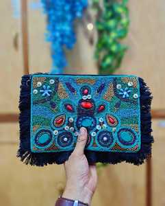 2025 Fashionable Premium Wedding Beaded Clutch Bags for Women Customizable Zipper Closure Evening Bags Whole Sale - Product Image 4