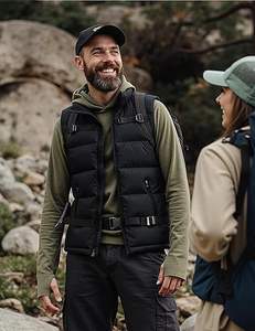 Venta Directa de Fábrica, Chaleco Acolchado Personalizado de Alta Calidad, Transpirable, con Cremallera, 220g, para Hombre, Invierno, Casual, 100% - Product Image 2