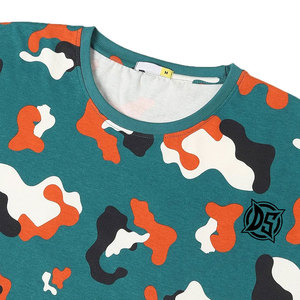 Haute qualité 100% coton hommes T-Shirt taille adulte vêtements d'été motif solide entièrement personnalisé impression numérique tissu tricoté - Product Image 5