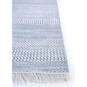 Kairos Hand Knotted Wool <b>Rugs</b> Grey Black Striped Pattern Boho Room <b>Rug</b> for Home Living Room Hallway Decor Big Rectangle Skwl-202 - Product Image 4