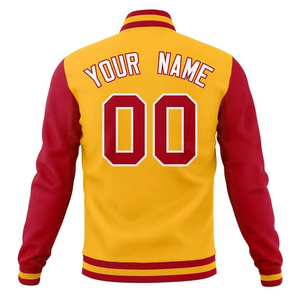 Wholesale Customized Chenille Embroidery Men's Varsity Jacket with <b>Stand</b> Collar Winter Vintage Style OEM Service - Product Image 3