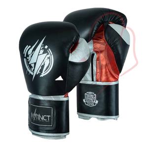 ถุงมือชกมวยหนังแท้สไตล์ไทย แบบมืออาชีพ น้ำหนักเบา ระบายอากาศได้ดี รับสกรีนโลโก้ สำหรับผู้ใหญ่ ฝึกซ้อม - Product Image 1