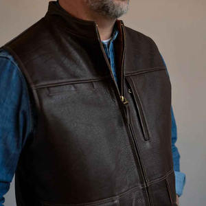 Gilet de moto en cuir véritable respirant pour l'hiver, design 2025, disponible en toutes tailles et couleurs, pour motards professionnels et course. - Product Image 4