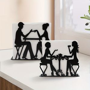 Tableware Decor Napkin <b>Stand</b> Metal Napkin Holder American Style Multi-purpose Tissue <b>Stand</b> for Home & Office <b>Desktop</b> Organizer - Product Image 2