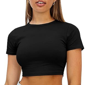 Camiseta corta deportiva de manga corta con cuello redondo personalizada al por mayor, Camiseta de algodón mercerizado suave transpirable y larga de Bangladesh - Product Image 3