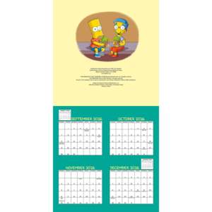 2027 the Simpsons Custom Desk <b>Calendar</b> Printed Paper Wall and Table <b>Calendar</b> Targeted Audience Simpsons Fans - Product Image 5