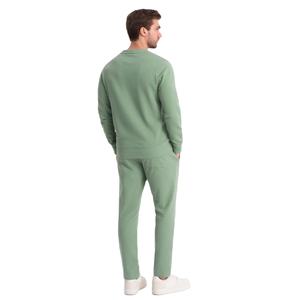 Custom Print <b>Men</b> 100% Cotton <b>Sweatshirt</b> and Jogger 2Piece Set Casual Sports Fitness Tracksuit With <b>Crewneck</b> for Winter Season - Product Image 4