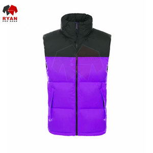 Gilet matelassé sans manches pour homme, logo personnalisé, impression, broderie, OEM ODM, gilet matelassé chaud pour la saison hivernale - Product Image 4