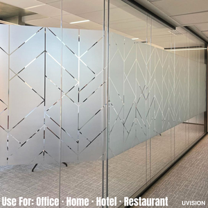 Film de fenêtre givré imprimé UV pour la décoration du verre, autocollant vinyle pour la confidentialité pour le bureau, la maison et les espaces commerciaux - Product Image 3