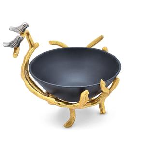 Bol de service en acier, décoratif moderne, design unique, vaisselle polonaise brillante, bol à fruits pour la décoration de la salle à manger à la maison - Product Image 3