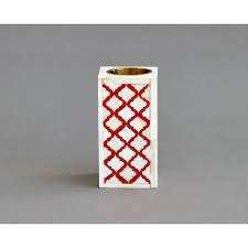 Incrustation d'os décoration de la maison bougeoirs support bougeoir cône incrustation d'os bougeoir en laiton au meilleur prix - Product Image 3