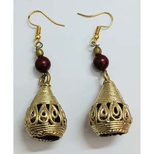 Bijoux ethniques pour femmes de la collection Mukherjee Handicrafts, pendentif en laiton Dokra, design Dhokra, autres accessoires, 12cmX12cmX12cm - Product Image 4