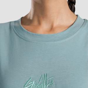 Camiseta Mint Shift de Corte Holgado, Jersey de 210 g/m², Ligera, con Estampado Gráfico y Etiqueta Personalizada - Product Image 5